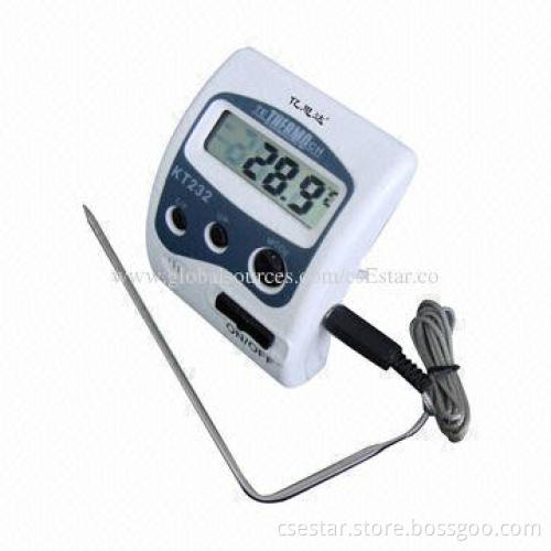 Digital Multi-function Cooking Thermometer for Oven Stove with Plus Timer, Timer Alarm Function